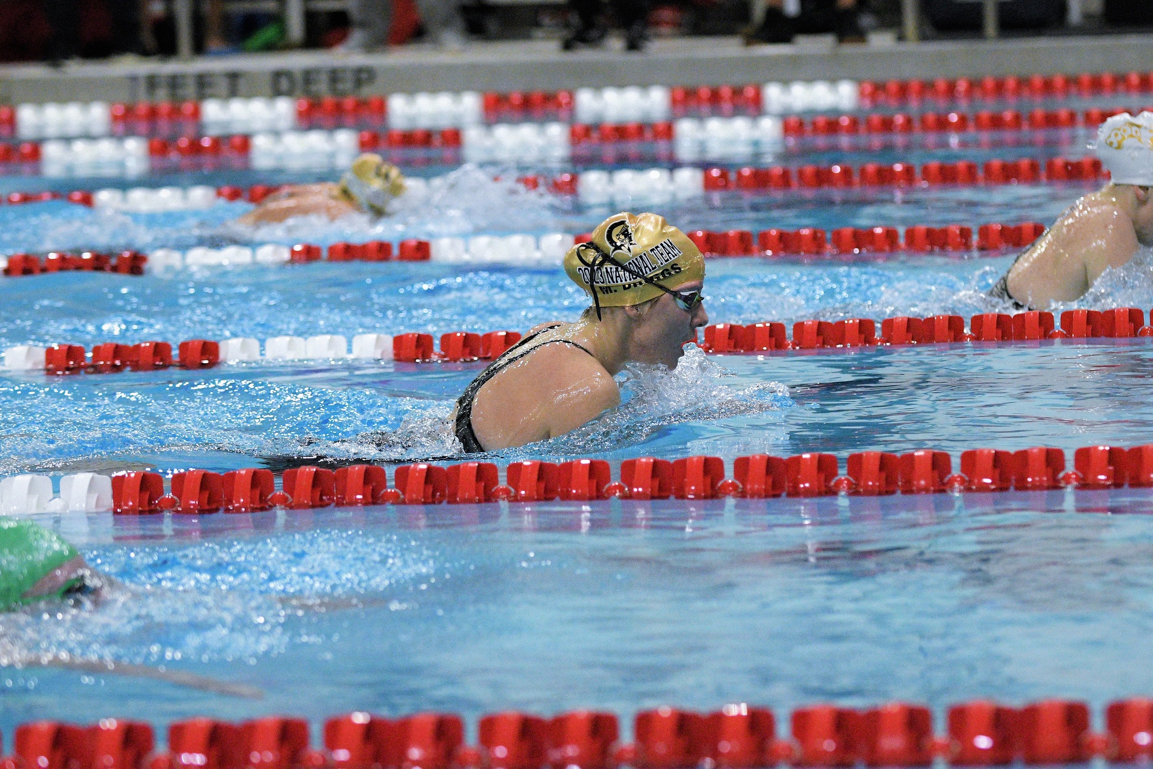 Swimming and Diving Stay in the Hunt After Day Three