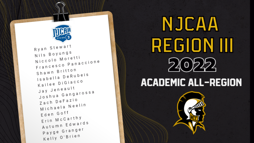 NJCAA Region III 2022 Academic All-Region